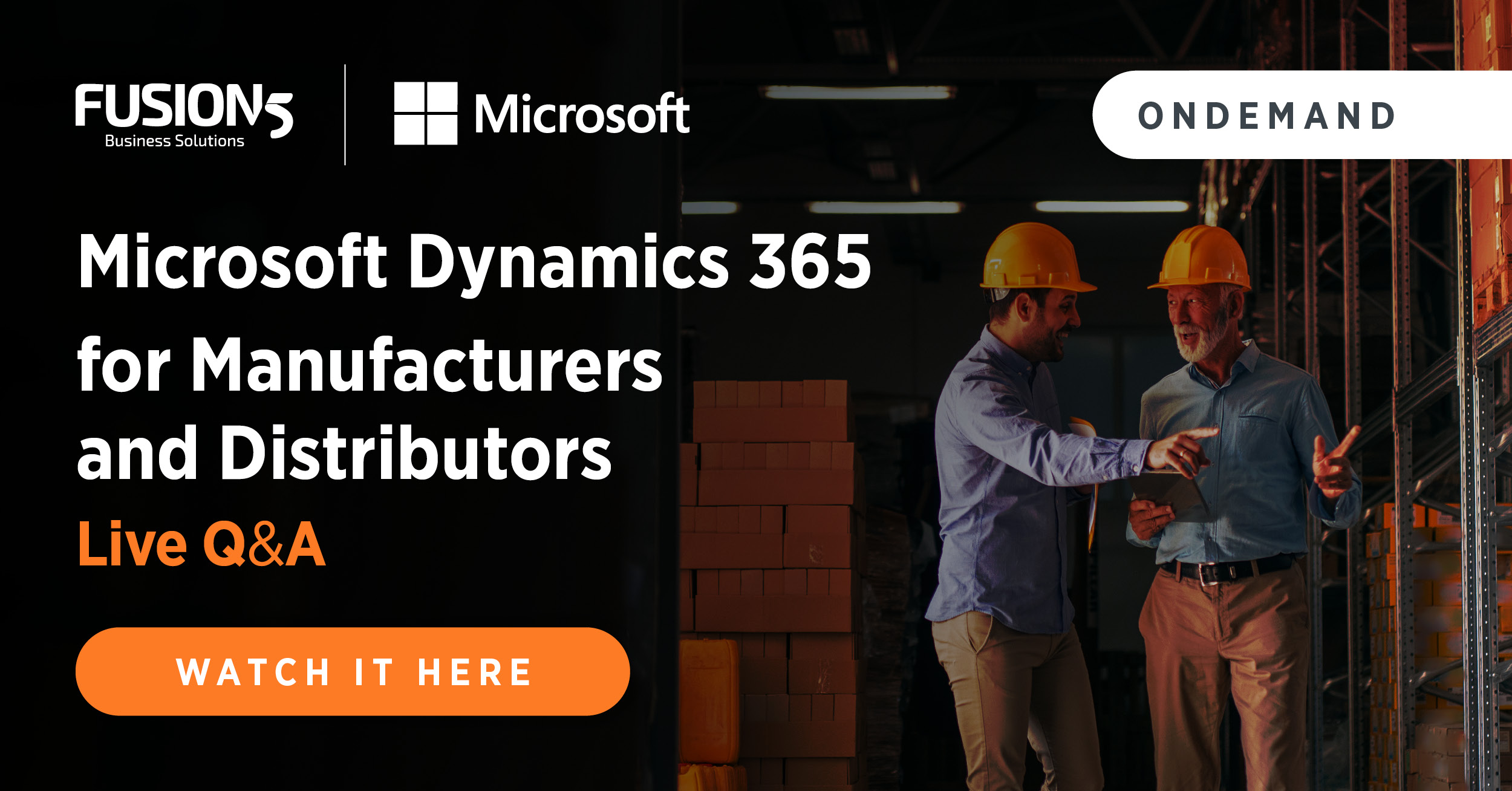 Dynamics 365 For Manufacturers And Distributors Roadshow | Fusion5